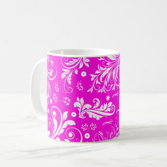 Mug Motif Damas, Damas rose, Damas français (Devant gauche)