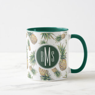 Mug Motif d'ananas d'aquarelle