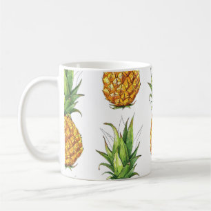 Mug Motif d'ananas d'été, design sans soudure.