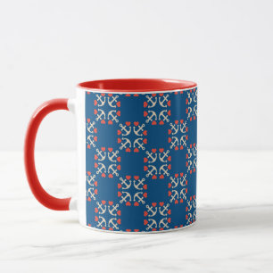 Mug Motif d'Ancre et de coeur