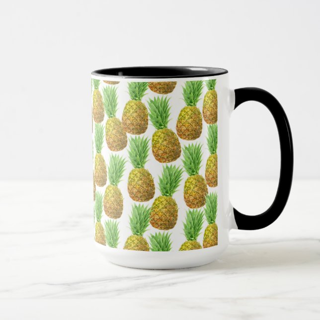 Mug Motif d'aquarelle ananas (Droite)