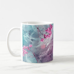 Mug Motif d'aquarelle de la branche de Birch