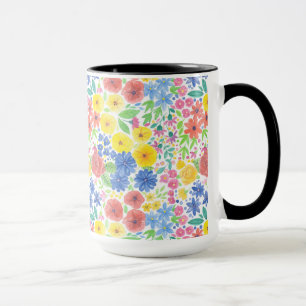 Mug Motif d'aquarelle florale