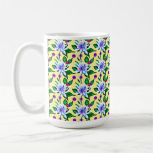 Mug Motif d'aquarelle florale Art nouveau