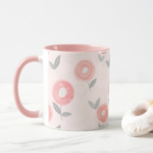 Mug Motif d'aquarelle rose Abstrait