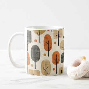 Mug Motif d'arbre moderne du milieu du siècle