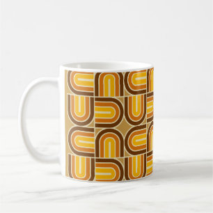 Mug motif d'arche géométrique les années 70 style