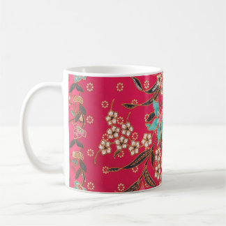 Mug Motif d'art batik indonésien