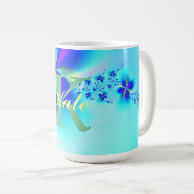 Mug Motif d'art fractal Abstrait (Devant droit)