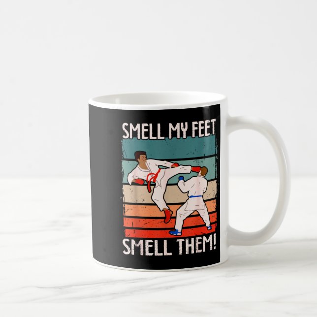 Mug Motif d'arts martiaux Odeur des pieds Odeur drôle  (Droite)