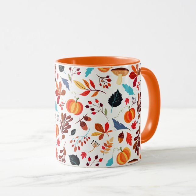 Mug Motif d'automne (Devant droit)