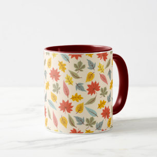 Mug Motif d'automne feuille colorée