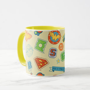 Mug Motif de badge de super-héros de la Ligue de justi