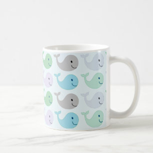 Mug Motif de baleines pastel mignon