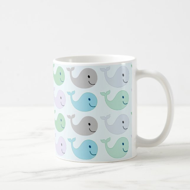 Mug Motif de baleines pastel mignon (Droite)