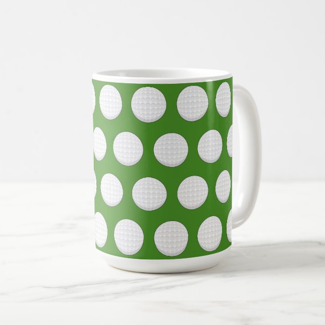 Mug Motif de balle de golf (Devant droit)