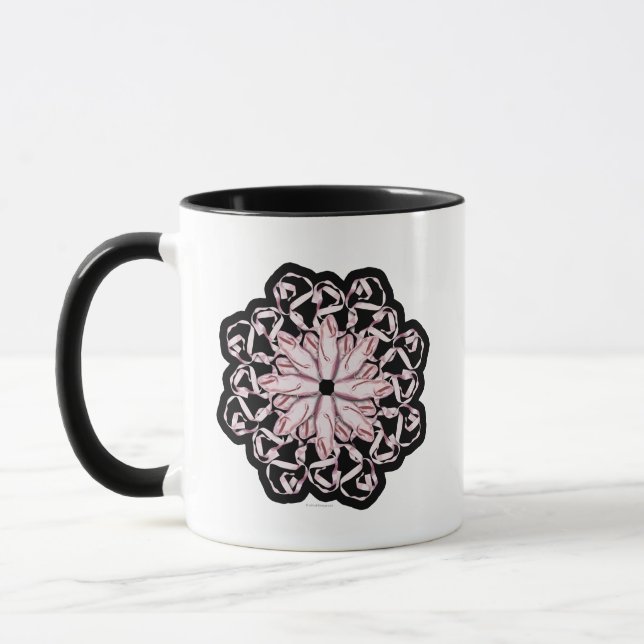 Mug Motif de ballet (rose) (Gauche)