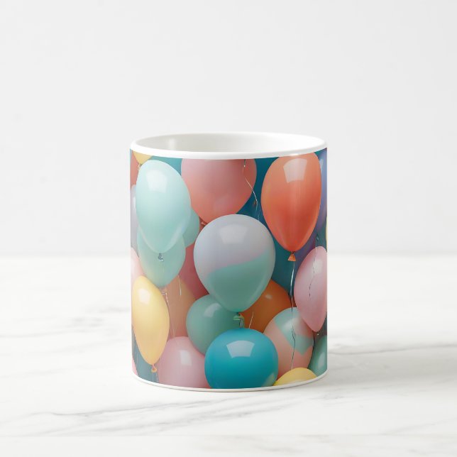 Mug Motif de ballons de fête colorés  (Centre)