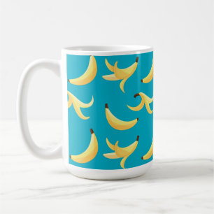 Mug Motif de banane jaune rétro drôle éditable pour fê