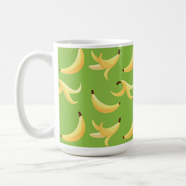 Mug Motif de banane jaune rétro drôle, éditable pour u (Gauche)