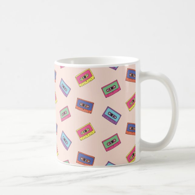 Mug Motif de bande audio Retro Neon (Droite)