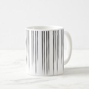 Mug Motif de bande de style noir/blanc