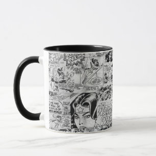 Mug Motif de bande dessinée vintage de Wonder Woman