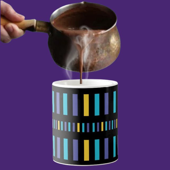 Mug Motif de bandes Abstraites (Créateur téléchargé)