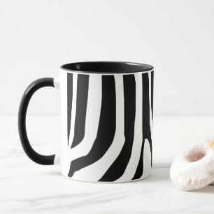 Mug Motif de bandes d'impression Zebra customisé