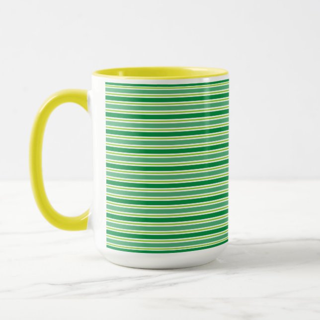 Mug Motif de bandes vertes de la Saint-Patrick-54608 (Gauche)