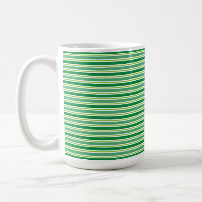 Mug Motif de bandes vertes de la Saint-Patrick-54608 (Gauche)