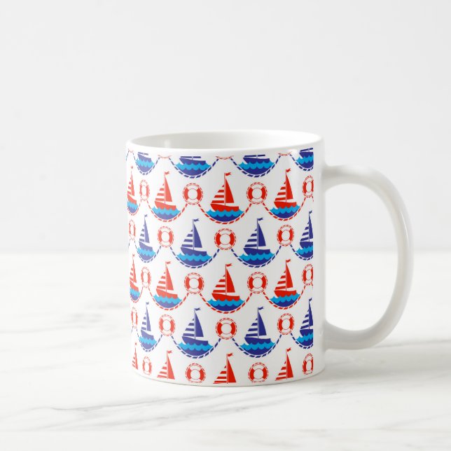 Mug Motif de bateau à voile (Droite)