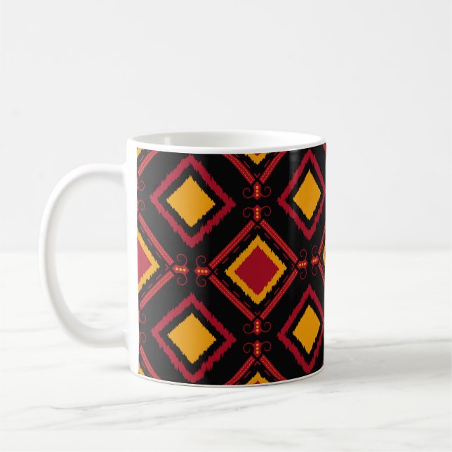 Mug Motif de batik sans couture kawung mobile. Broderi (Gauche)