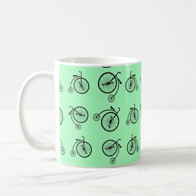 Mug Motif de bicyclette rétro (Gauche)
