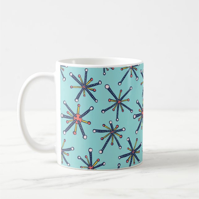Mug Motif de biologie Abstraite rétro moderne (Gauche)
