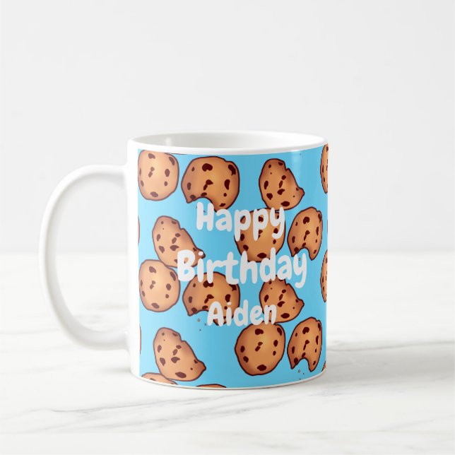 Mug Motif de biscuits aux pépites de chocolat    (Gauche)