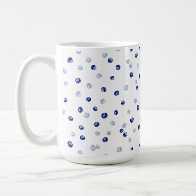 Mug Motif de bleuets éparpillés (Gauche)