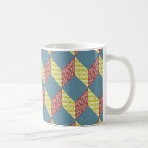 Mug Motif de bloc de bébé d'édredon dans de rétros