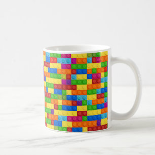 Mug Motif de bloc de construction coloré