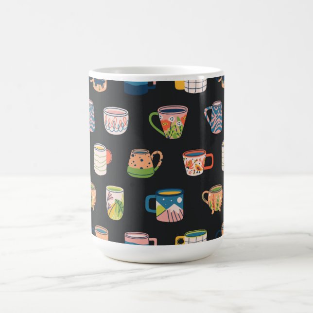 Mug Motif de boîtes de café colorées (Centre)