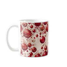 Motif de boules rouges de Noël
