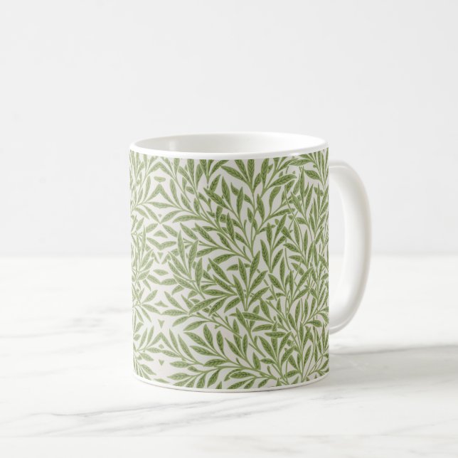 Mug Motif de branches feuillues vertes  (Devant droit)