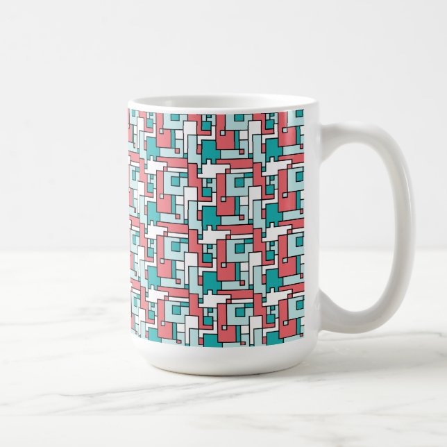 Mug Motif de briques rétro (Droite)