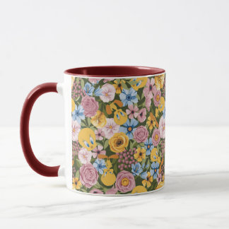 Mug Motif de broderie florale TWEETY™