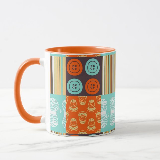 Mug motif de Bruit-art - cousant (Gauche)