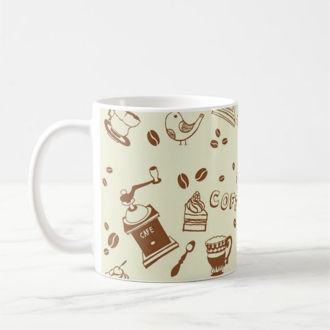 Mug Motif de café (Gauche)