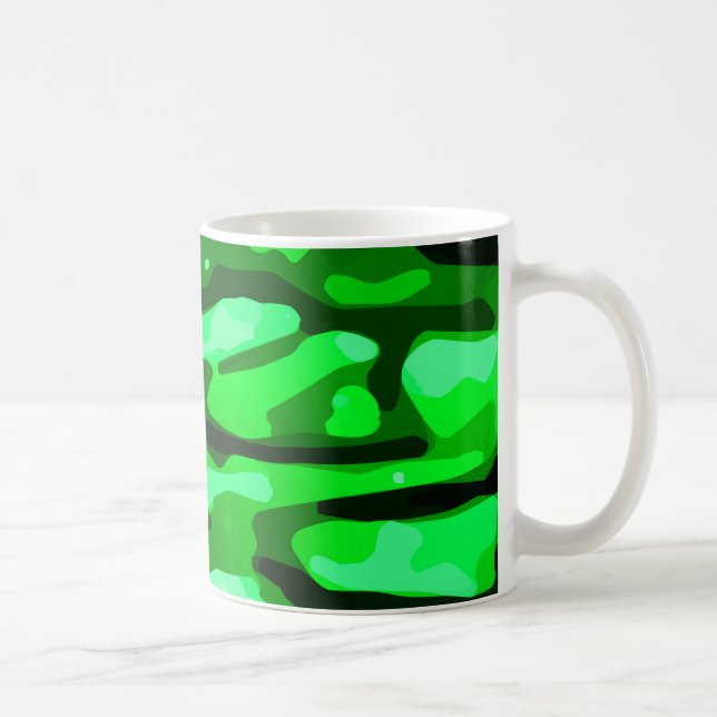 Mug Motif de Camo Vert tendance (Droite)
