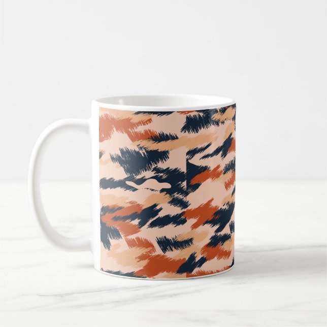 Mug Motif de camouflage Abstrait. paroi vintage transp (Gauche)