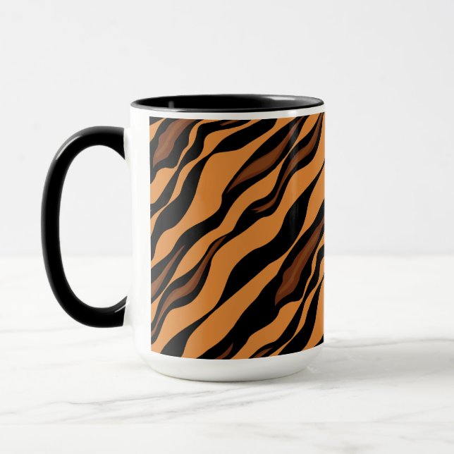 Mug Motif de camouflage de rayures de tigre (Gauche)