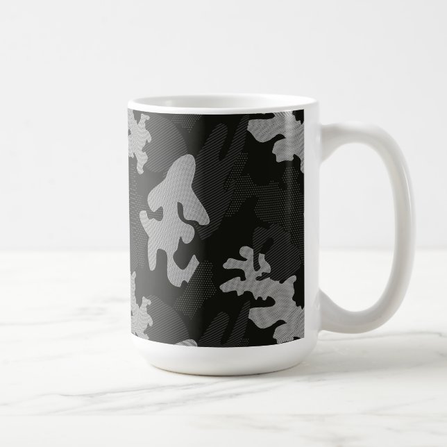 Mug Motif de camouflage noir (Droite)